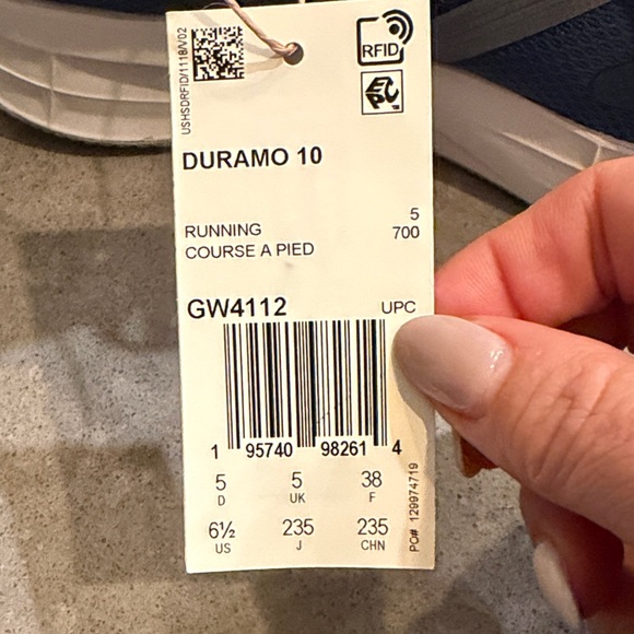 Adidas Men's Navy Athletic Sneakers - Picture 5 of 7